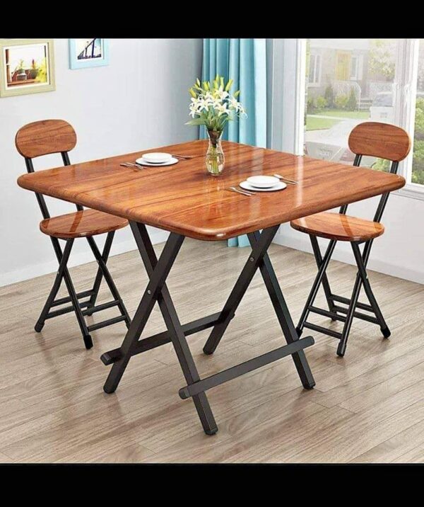 Foldable Table And 2 Chairs