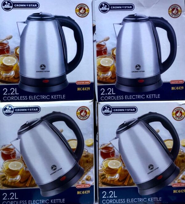Crown Start Cordless Electric Kettle 2.2L