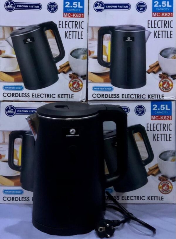 Crown Star Cordless Electric Kettle 2.5L