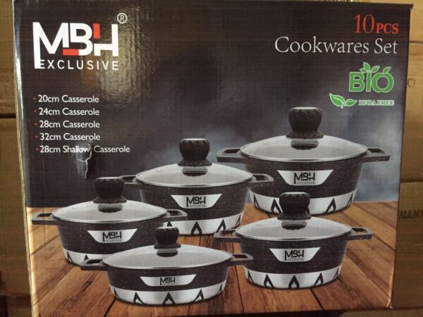 MBH Exclusive Cookware Set 10Pcs