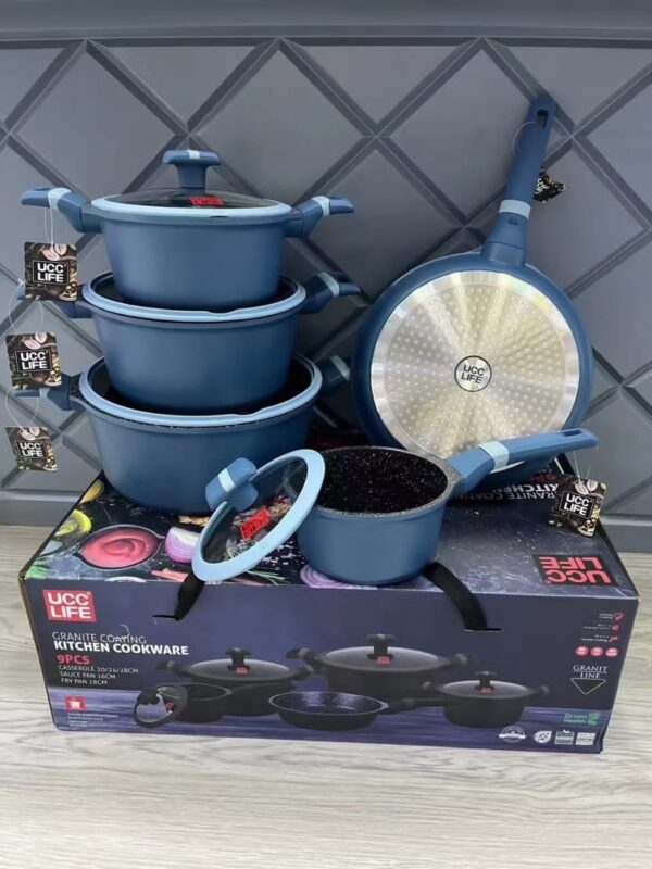 UCC Life Granite Kitchen Cookware Set  9Pcs