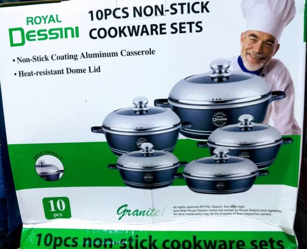 Royal Dessini Non-stick Cookware Set 10Pcs