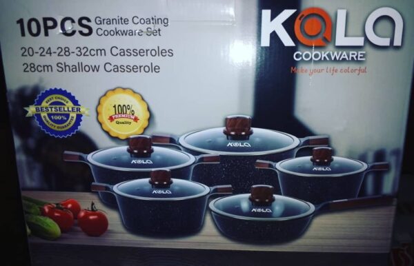10PCS Granite Coating Cookware Set