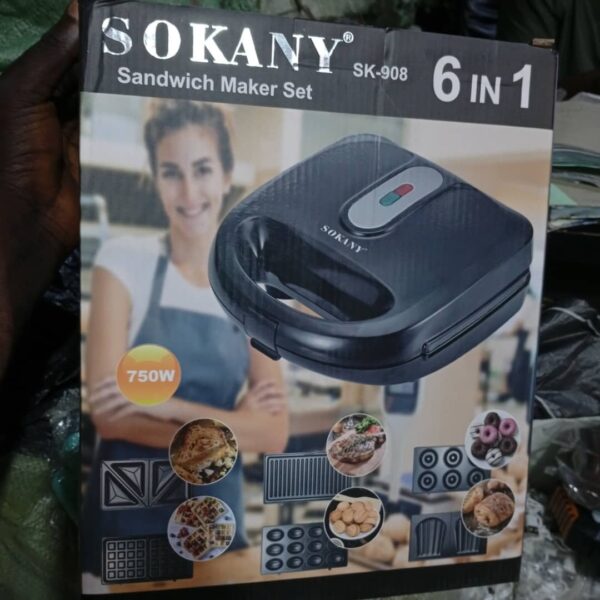 Sokany 6 in 1 Sandwich Maker