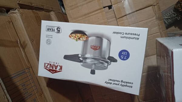 Kanzi India Aluminum Pressure Cooker 7.5L - Image 2